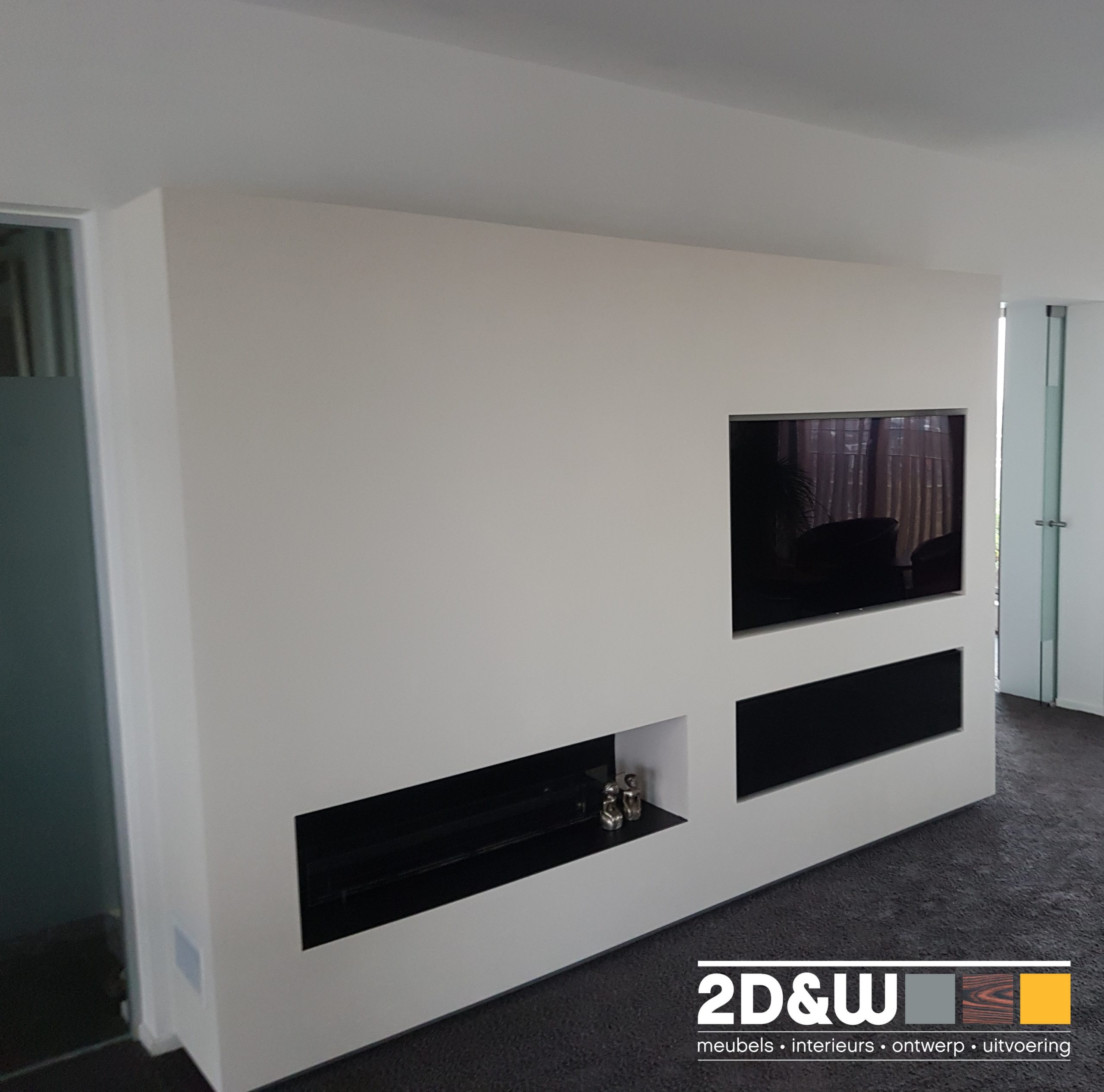 Onvergetelijk Rondsel Beheer ingebouwd tv meubel - 2D&W